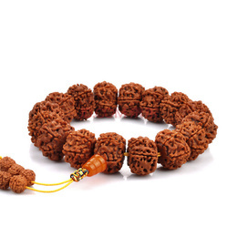 6-Petal Rudraksha 108-Piece Tibet tipo Buddha perline 18mm