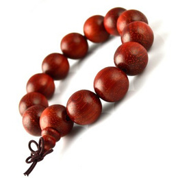 Red Sandalwood Natural Roundness Buddha Beads 12mm