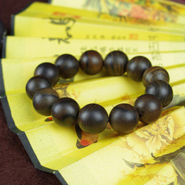 Tiger Skin Aquilaria Sinensis Buddha Beads 20mm