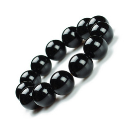 Prirodni crni Onyx Dark Agate Beads narukvica 10mm