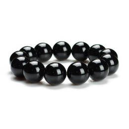 Natural Onyx original negru Onyx margele brățară de bumbac 16mm