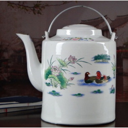 Jingdezhen Keramiktopf große Kapazität Eimer Retro Nostalgie Jahrgang Teekanne Style1