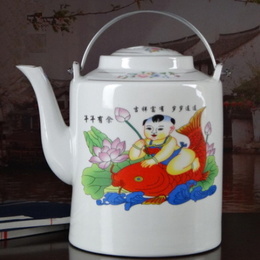 Jingdezhen pentola in ceramica di grande capacità secchio di retrò nostalgia vintage teiera Style2