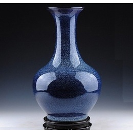 Jingdezhen horno de cerámica creativa fambe arte cielo azul Rewards botella florero muebles para el hogar modernos y con estilo Style1