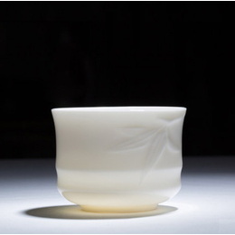 Porcellana di Dehua e sei tipi di tazze da tè in kung fu in ceramica bianca; Tazza Style3 Happiness
