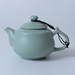 Ru handmade ceramic pot & opening film Kung Fu Tea single tea pot ; Style2