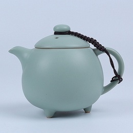 Pote de cerâmica artesanal Ru & filme de abertura Kung Fu chá único bule de chá; Style3