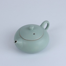 Ru handmade ceramic pot & opening film Kung Fu Tea single tea pot ; Style6