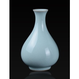 Italics Ru days Celadon small ceramic vase flower holder ornaments small flower water culture ; Sryle1