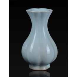 Italics Ru days Celadon small ceramic vase flower holder ornaments small flower water culture ; Sryle4