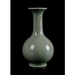Italics Ru days Celadon small ceramic vase flower holder ornaments small flower water culture ; Sryle7