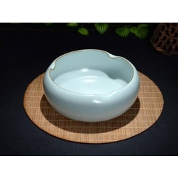 Ru ceramic tea wash, handmade Ge pen wash kung fu tea accessories, tea cup wash ; Style5
