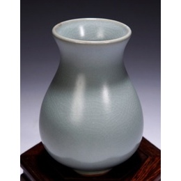 Ru opening piece ceramic, Aromatic flower holder, kung fu tea accessories Vase, Home Decoration vase ; Style2