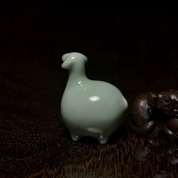 Longquan celadon tegneserie får ornamenter dekorere børns legetøj; Style1