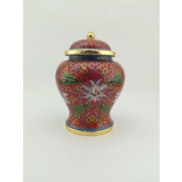 Beijing cloisonne teenager army jars tea cans