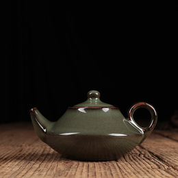 Rengas pieni teekannu keraaminen pieni teekannu Longquan Celadon crack teekannu