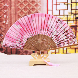 Country style retro female fan summer women's folding fan