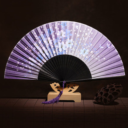 Country style retro female fan summer women's folding fan