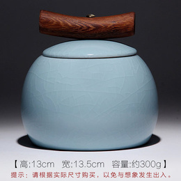 Ruo Kiln din lemn de mână Ceramica Ceai caddy