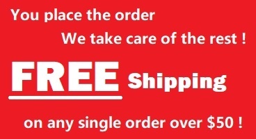 Free Shipping for every single over 50 USD