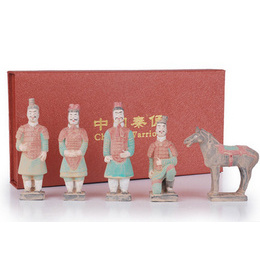 Ručno izrađeni ukras - Terra-cotta Warriors i konji - 10CM model