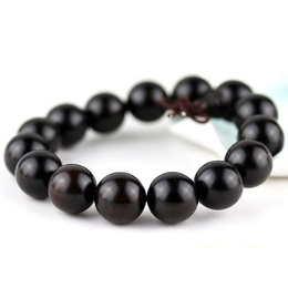 Indonesian Ebony Exorcism Buddha beads 15mm x 15pcs