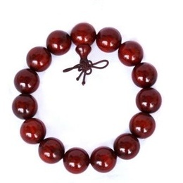 Designers choice Pterocarpus santalinus Red Sanders Buddhist prayer beads 15mm x 15pcs