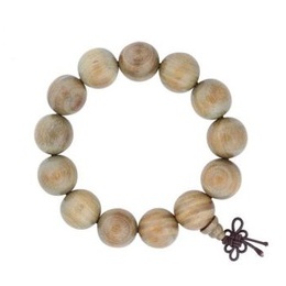 Naturel vert Sanders bouddhiste perles de prière main chaîne nouveau bon augure bracelet 18mm