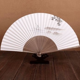 Artificial Hand Drawn Folding Fan on Fragrance Paper 23cm