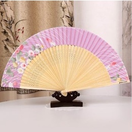 Chinese Style tiffany folding fan 21.6cm