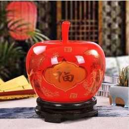 China Red Ceramic Vase 