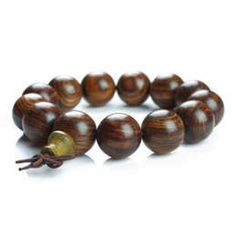 Dark Bubinga Buddha Beads 15mm