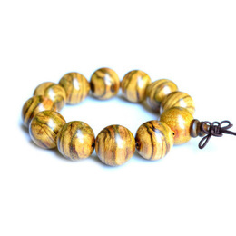Bracelet Perles de Bouddha en Agarwood Indonésie 12mm