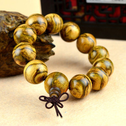 Indonesia Agarwood Buddha Beads Bracelet 15mm