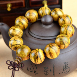 Bracelet Perles de Bouddha en Agarwood Indonésie 18mm