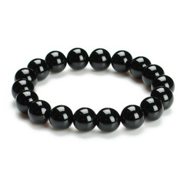 Naturel Original Onyx noir perles d′agate perles Bracelet 8mm