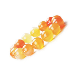 Natural Original Candy Agate Beads Bracelet 10mm x 18pcs