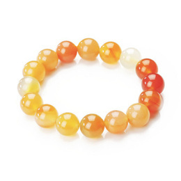 Natural Original Candy Agate Beads Bracelet 12mm x 16pcs