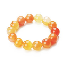 Natural Original Candy Agate Beads Bracelet 6mm x 29pcs