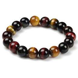 Natural Tiger Eye Pierce Armbånd 10mm x 18st