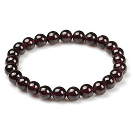 Natural Garnet Beads Bracelet 7mm x 26pcs