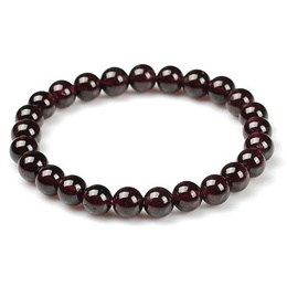 Natural Garnet Perler Armbånd 7mm x 26pcs