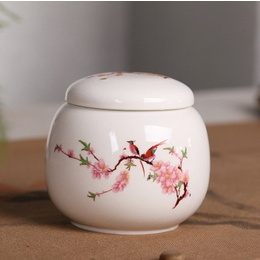 Jingdezhen boîte à thé en céramique & mini boîtes scellées et réveiller les boîtes de thé Style2