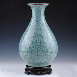 Jingdezhen ceramika antyczne pieca pęknięcia otwarcie kawałek Klasyczne ozdoby wazon Celadon nowoczesne akcesoria do domu Style1