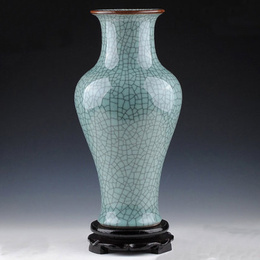 Jingdezhen ceramics antique kiln crack opening piece Classical Celadon vase ornaments modern home accessories Style3