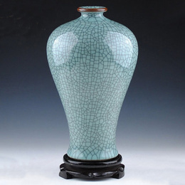 Jingdezhen ceramics antique kiln crack opening piece Classical Celadon vase ornaments modern home accessoriesStyle5