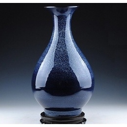 Jingdezhen ceramics kiln creative fambe art blue sky Rewards bottle vase modern and stylish home furnishings Style2