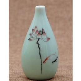 Jingdezhen porcelæn keramisk vase hydroponic lille vase håndmalede vas mini størrelse Style1