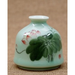 Jingdezhen porcelain ceramic vase hydroponic small vase hand-painted vase mini size Style3