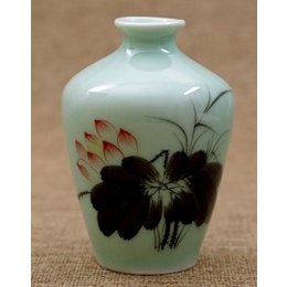 Jingdezhen jarrón de porcelana de cerámica hidropónico jarrón pequeño jarrón pintado a mano mini tamaño Style7